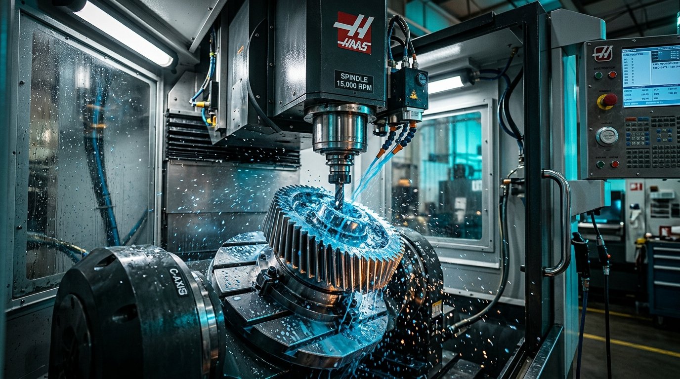 Centro de Mecanizado CNC Detalles Industriales